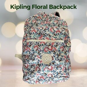 Kipling Floral Backpack